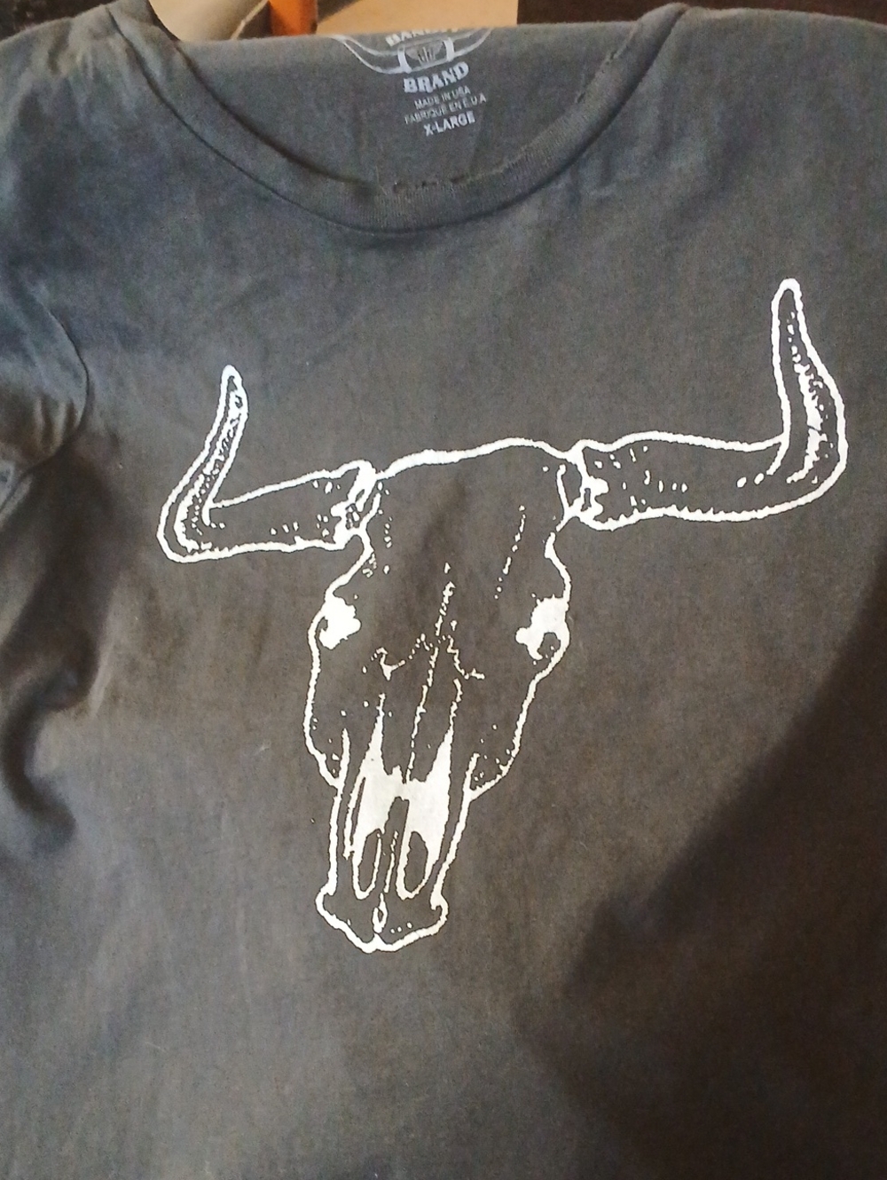 Black Short-Sleeve Graphic Skull Tee